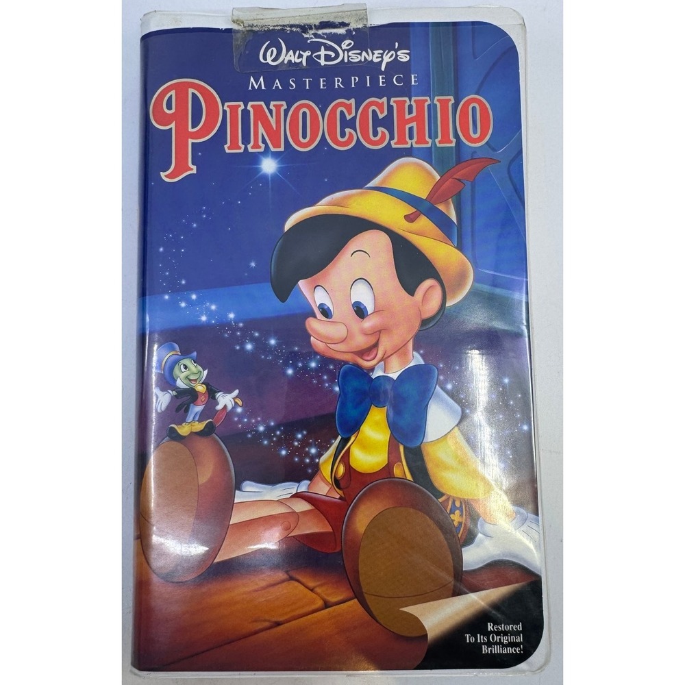 Pinocchio‎ VHS 1940 Animated Classic Restored Edition Walt Disney